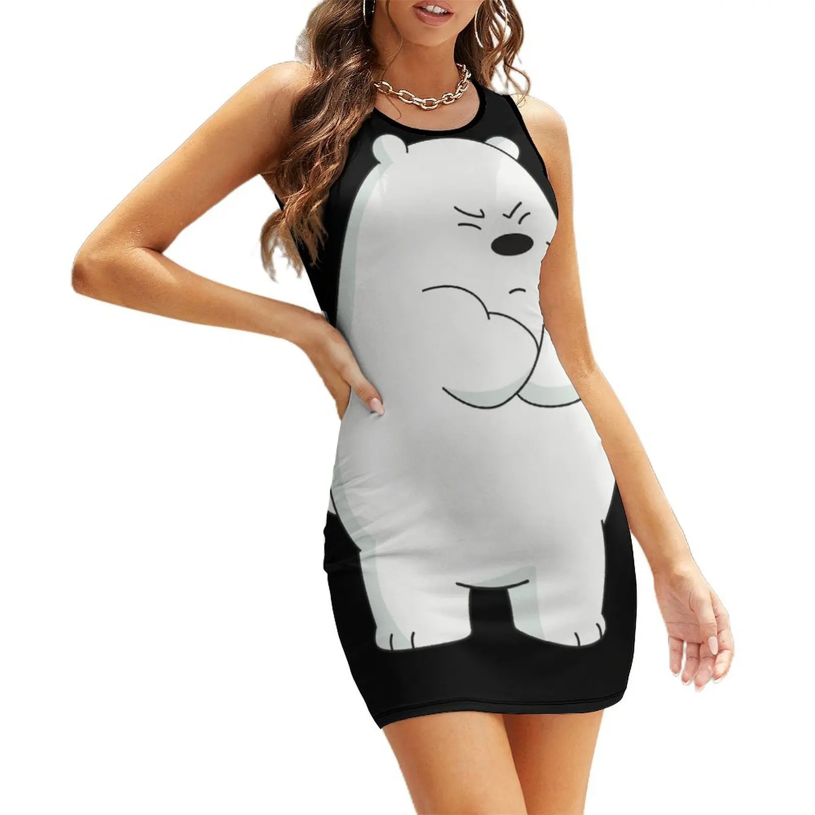 Ice Bear Sleeveless Sundress beach outfits for women Bridesmaid dress woman Dance dresses
Ice Bear Sleeveless Sundress beach outfits for women Bridesmaid dress woman Dance dresses