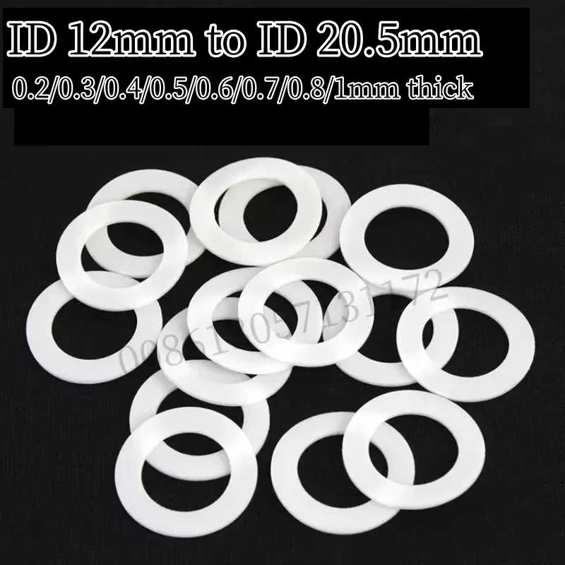 Изготовленные на заказ шайбы из ПТФЭ, 100 шт., ID12-ID20,5 мм, химические термостойкие прокладки, прокладки с низким телом, антипригарная уплотнительная прокладка для клапанов
Изготовленные на заказ шайбы из ПТФЭ, 100 шт., ID12-ID20,5 мм, химические термостойкие прокладки, прокладки с низким телом, антипригарная уплотнительная прокладка для клапанов