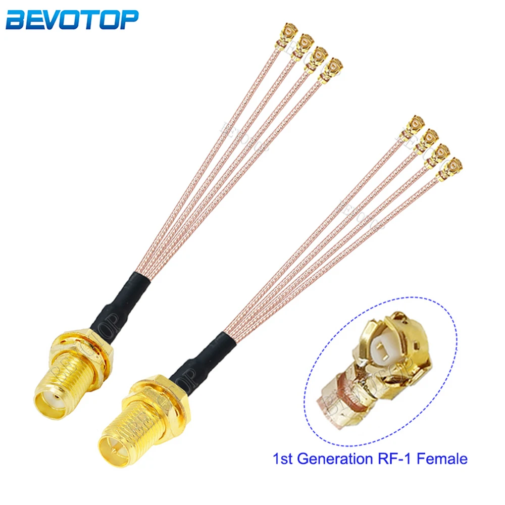 RG-178 SMA to IPX Splitter RP-SMA / SMA Female to 4 x U.fl IPX-1 Female Jack RG178 Cable WIFI Antenna Extension Jumper Pigt
RG-178 SMA to IPX Splitter RP-SMA / SMA Female to 4 x U.fl IPX-1 Female Jack RG178 Cable WIFI Antenna Extension Jumper Pigt