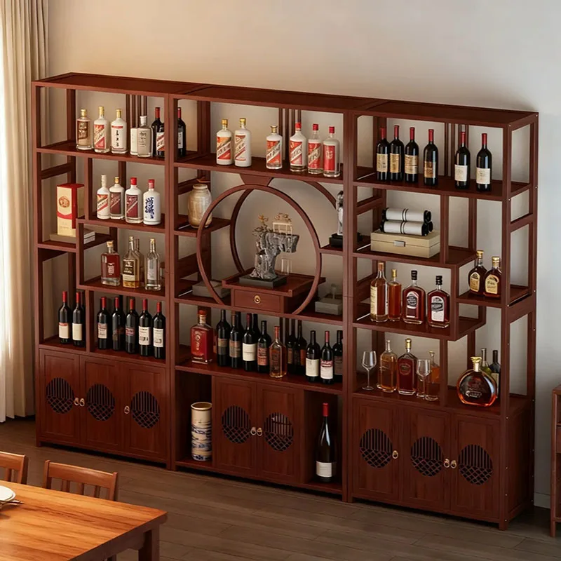 Retro Wood Bar Cabinet Storage Living Room Shelves Designer Display Wine Cabinet Decoration Whiskey Estante Trendy Furniture
Retro Wood Bar Cabinet Storage Living Room Shelves Designer Display Wine Cabinet Decoration Whiskey Estante Trendy Furniture