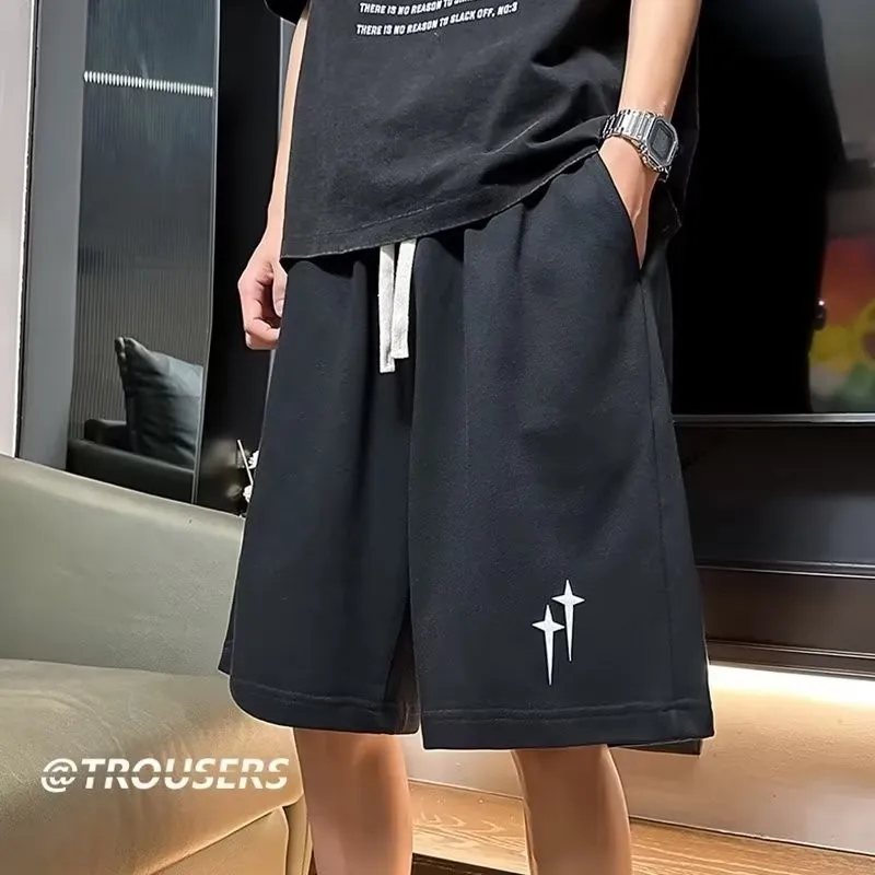 Men's American Vintage Quadrangular Star Print Loose Street Fashion Shorts Couple Casual Basketball Short Pants
Men's American Vintage Quadrangular Star Print Loose Street Fashion Shorts Couple Casual Basketball Short Pants