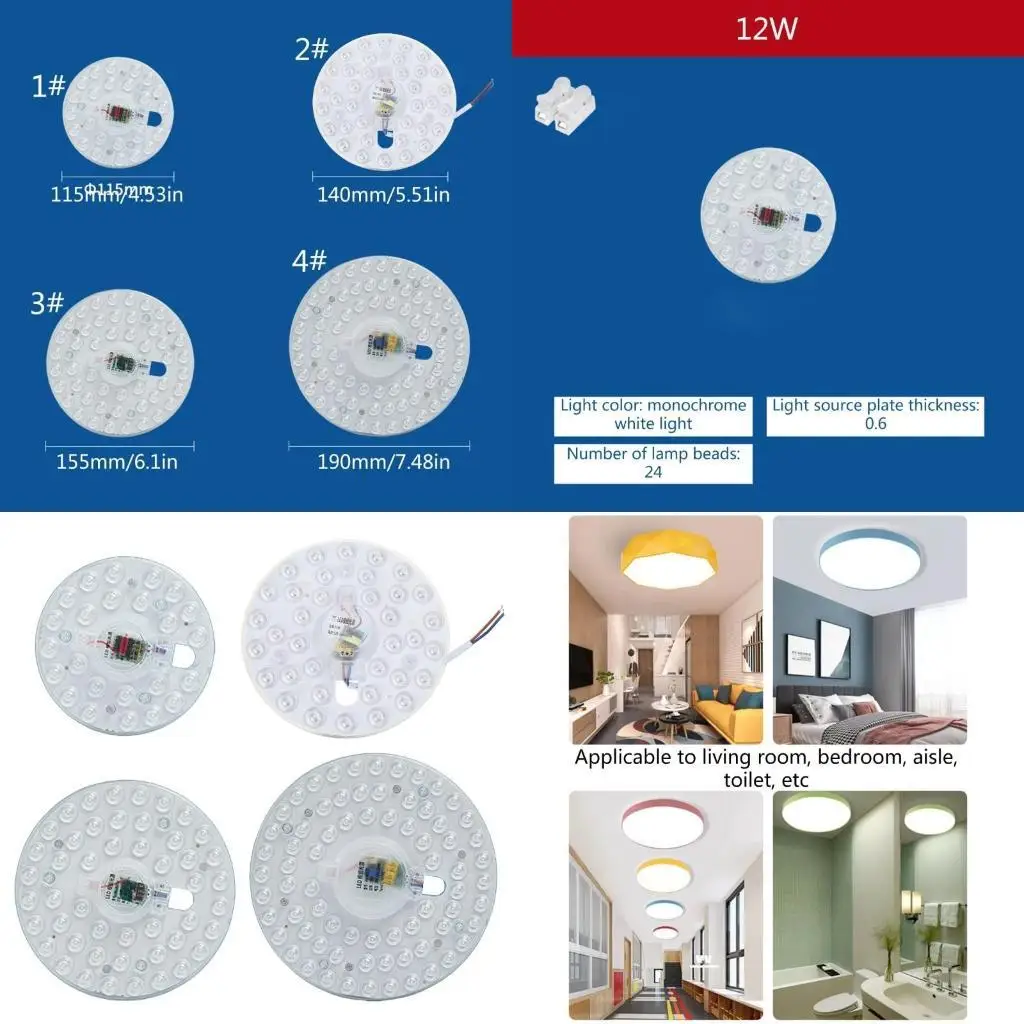 652F 12W 18W 24W 36W LED Ring Panel Circle Light Energy-saving the Circular Ceiling Lamp Module LED Light Board Panel
652F 12W 18W 24W 36W LED Ring Panel Circle Light Energy-saving the Circular Ceiling Lamp Module LED Light Board Panel
