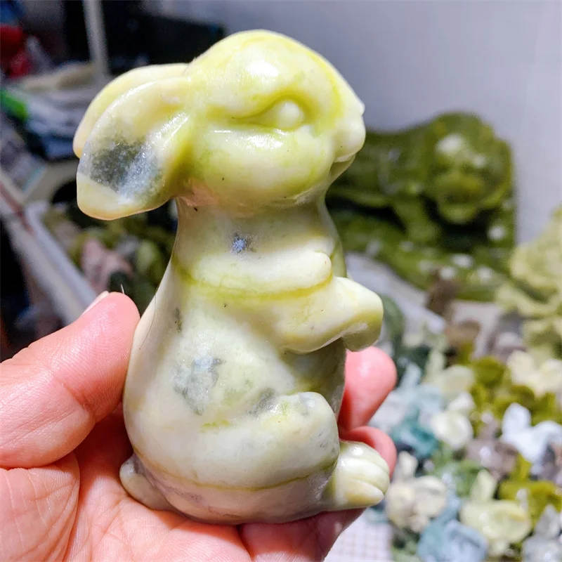 Natural Jade Rabbit Gemstone Room Decoration Healing Crystal Animal Figurine Reiki Carved Stones Gift 1PCS
Natural Jade Rabbit Gemstone Room Decoration Healing Crystal Animal Figurine Reiki Carved Stones Gift 1PCS
