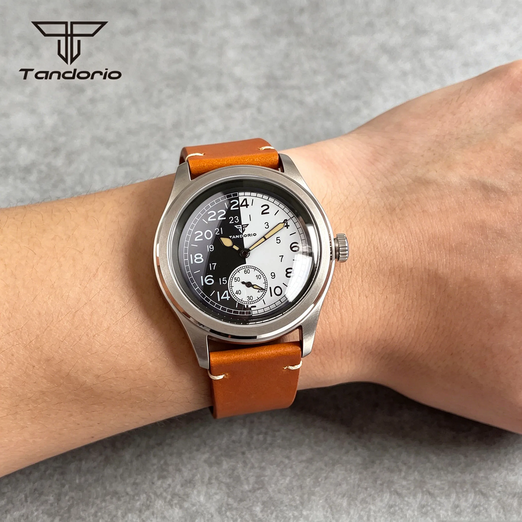 Tandorio 38mm Mechanical ST1701 Automatic Men's Watch 10BAR Waterproof Domed Sapphire Glass Retro Field Wristwatch Two Tone Dial
Tandorio 38mm Mechanical ST1701 Automatic Men's Watch 10BAR Waterproof Domed Sapphire Glass Retro Field Wristwatch Two Tone Dial
