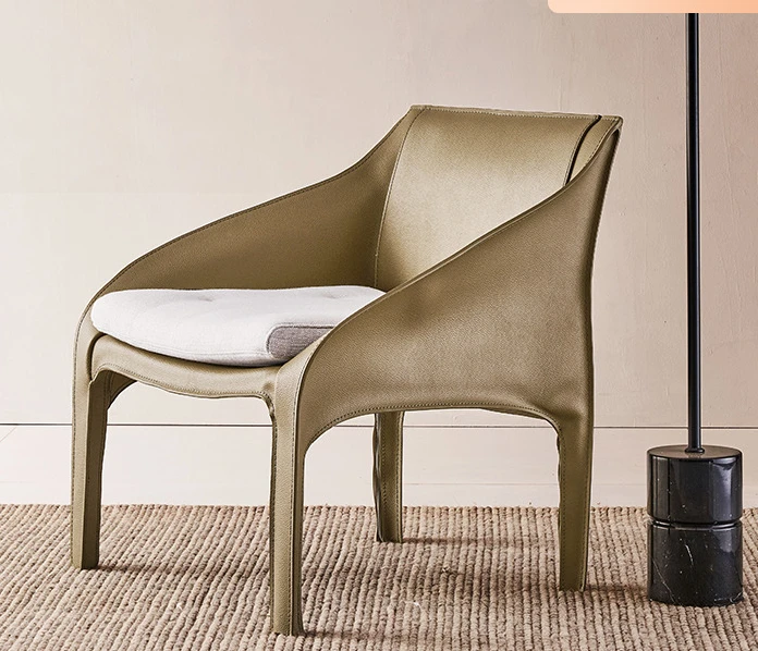 Italian minimalist saddle leather casual modern minimalist high-end armchair single person
Italian minimalist saddle leather casual modern minimalist high-end armchair single person