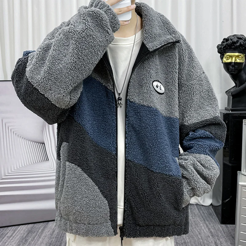 Autumn Winter 2023 Men's Jacket Vintage Lamb Oversize Couple's Coat Man Trench Coat Warm Zipper Men Clothing Windbreaker Jackets
Autumn Winter 2023 Men's Jacket Vintage Lamb Oversize Couple's Coat Man Trench Coat Warm Zipper Men Clothing Windbreaker Jackets