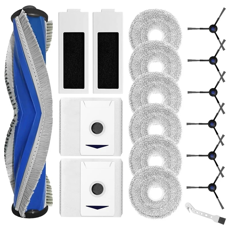 Для робота-пылесоса ECOVACS DEEBOT T30 PRO OMNI, T30 OMNI, основная боковая щетка, фильтры НЕРА, Швабра, тканевые мешки для пыли
Для робота-пылесоса ECOVACS DEEBOT T30 PRO OMNI, T30 OMNI, основная боковая щетка, фильтры НЕРА, Швабра, тканевые мешки для пыли