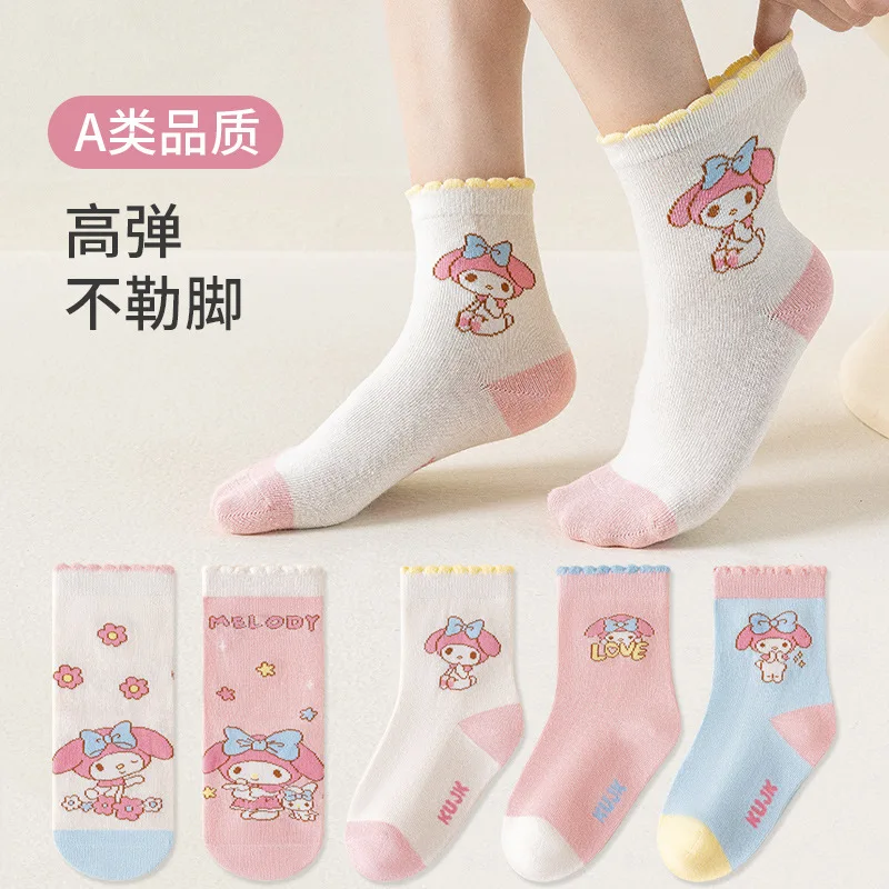 Sanrio Socks Anime My Melody Cartoon Girls Autumn And Winter Pure Cotton Socks Cute Versatile Comfortable Children's Socks Gift
Sanrio Socks Anime My Melody Cartoon Girls Autumn And Winter Pure Cotton Socks Cute Versatile Comfortable Children's Socks Gift