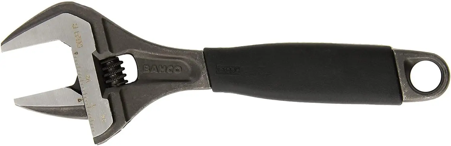 Ergo Big-Mouth Adjustable Wrench with Rubber Handle - 8 Inch - Black Phosphate Finish for Easy Grip and Durability
Ergo Big-Mouth Adjustable Wrench with Rubber Handle - 8 Inch - Black Phosphate Finish for Easy Grip and Durability