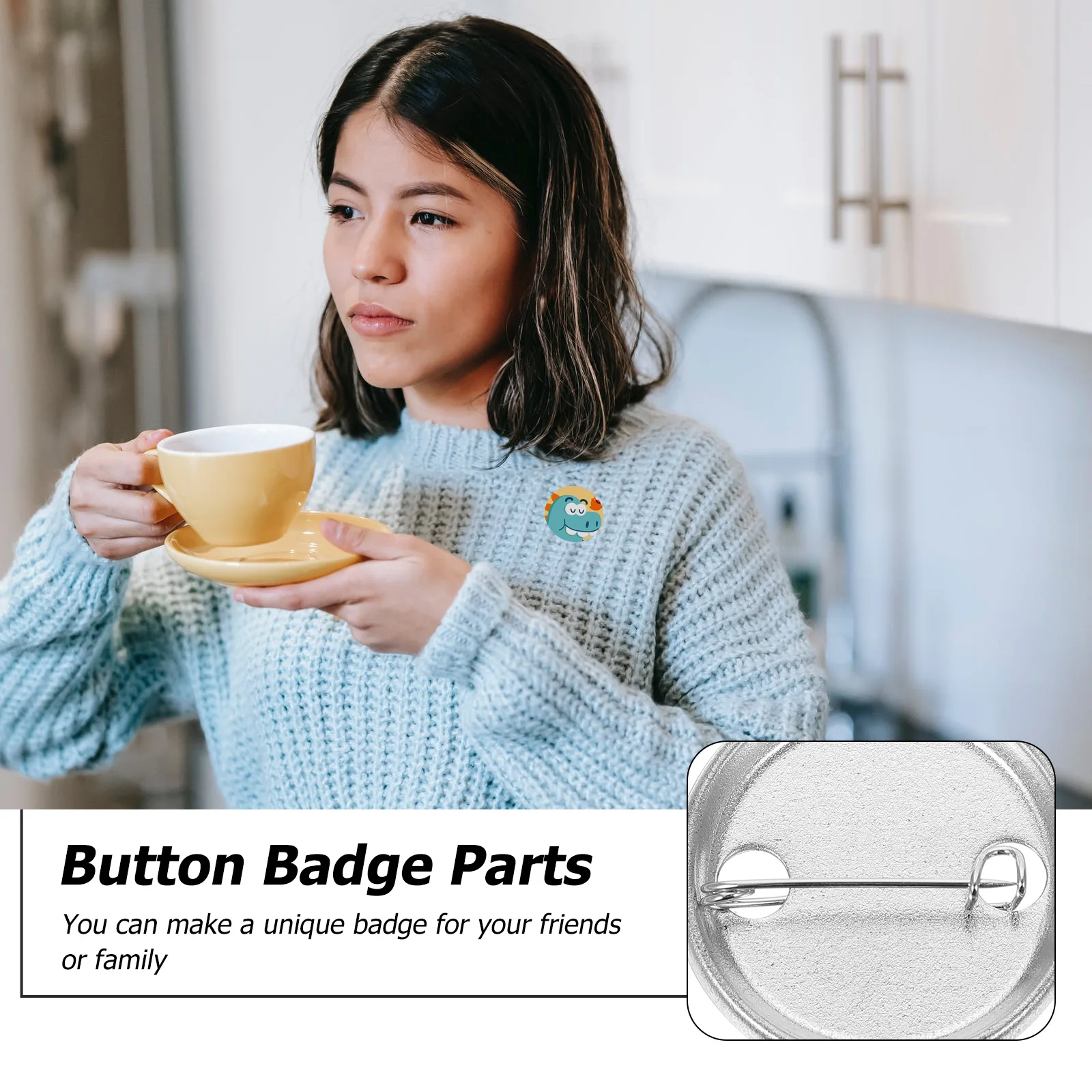 100Sets Blank Tinplate Badges DIY Button Badge Parts High Transparency Film for Graduation Travel Souvenir Hand-Made Emblem
100Sets Blank Tinplate Badges DIY Button Badge Parts High Transparency Film for Graduation Travel Souvenir Hand-Made Emblem