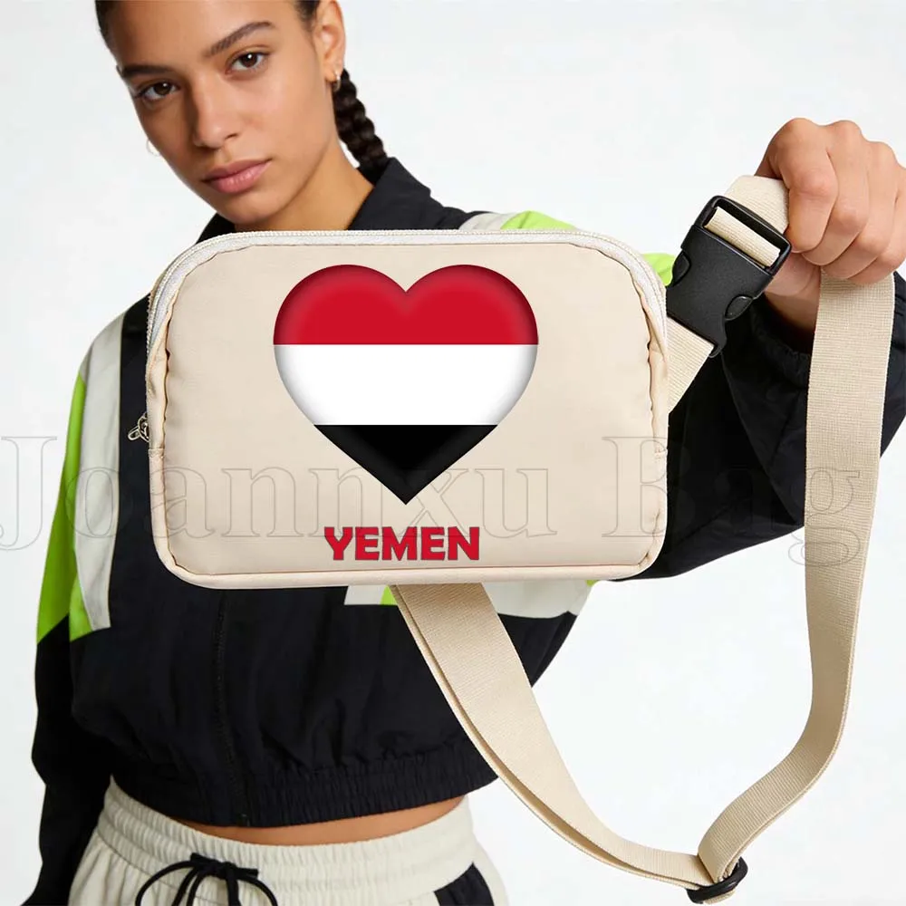 Yemen Heart Flag Fanny Pack Sport Workout Traveling Running Large Crossbody Casual Cute Wallet Chest Waist Belly Cell Phone Bag
Yemen Heart Flag Fanny Pack Sport Workout Traveling Running Large Crossbody Casual Cute Wallet Chest Waist Belly Cell Phone Bag