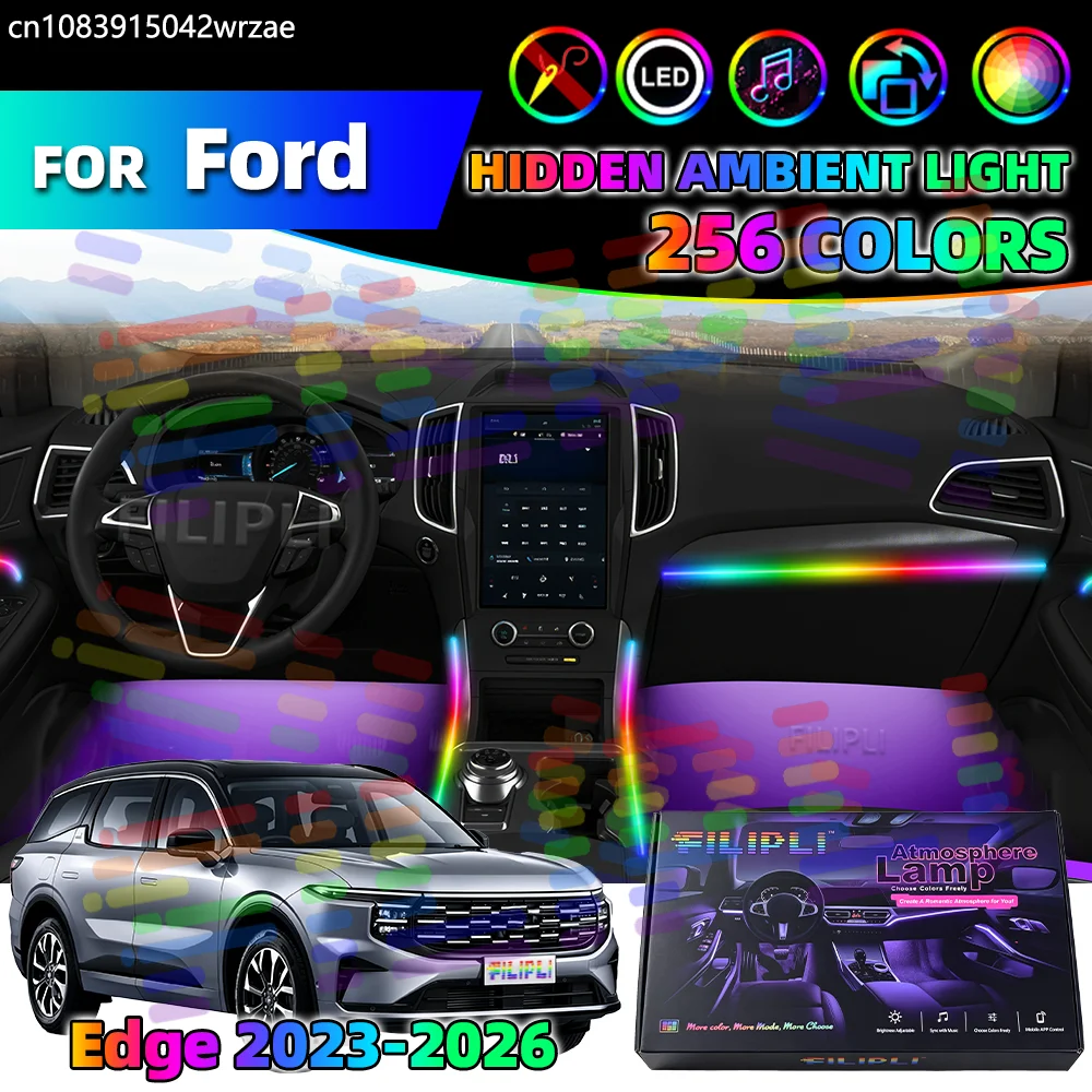 14 in 1 For Ford Edge 2023-2026 Years Car Interior Ambient Lights Strips Breathing Lighting Kit App Control Auto LED strips
14 in 1 For Ford Edge 2023-2026 Years Car Interior Ambient Lights Strips Breathing Lighting Kit App Control Auto LED strips