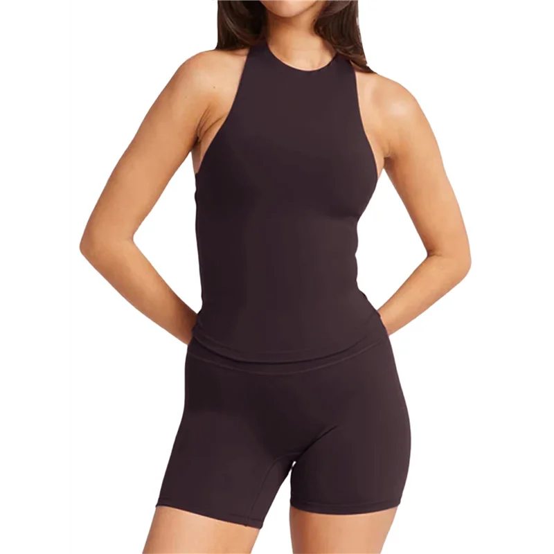 FX-Women 2 Piece Seamless Ribbed Tank Top Sport Bra High Waist Biker Shorts GYM Yoga Exercise Outfits
FX-Women 2 Piece Seamless Ribbed Tank Top Sport Bra High Waist Biker Shorts GYM Yoga Exercise Outfits