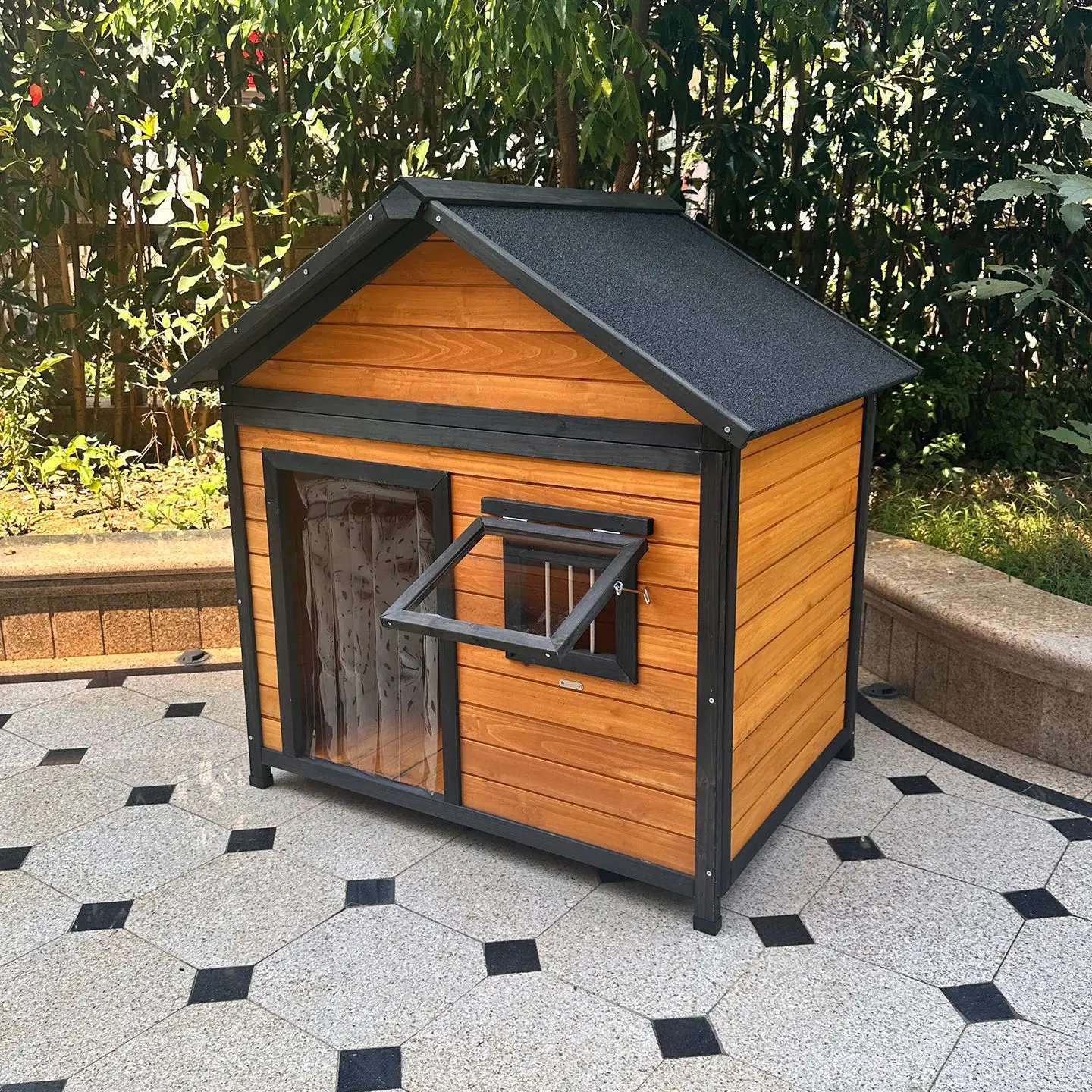 Solid Outdoor All Seasons Rainproof Sun-Proof Wooden Kennel Universal Dog Villa for Golden Hair Dogs Pet Houses Furniture
Solid Outdoor All Seasons Rainproof Sun-Proof Wooden Kennel Universal Dog Villa for Golden Hair Dogs Pet Houses Furniture