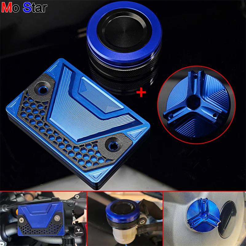 For MT07 XSR700 Tracer 7 GT 700 GT 2013-2024+ Accessories Motorcycle Rear Front Brake Fluid Covers and Oil Filler Cap Protection
For MT07 XSR700 Tracer 7 GT 700 GT 2013-2024+ Accessories Motorcycle Rear Front Brake Fluid Covers and Oil Filler Cap Protection