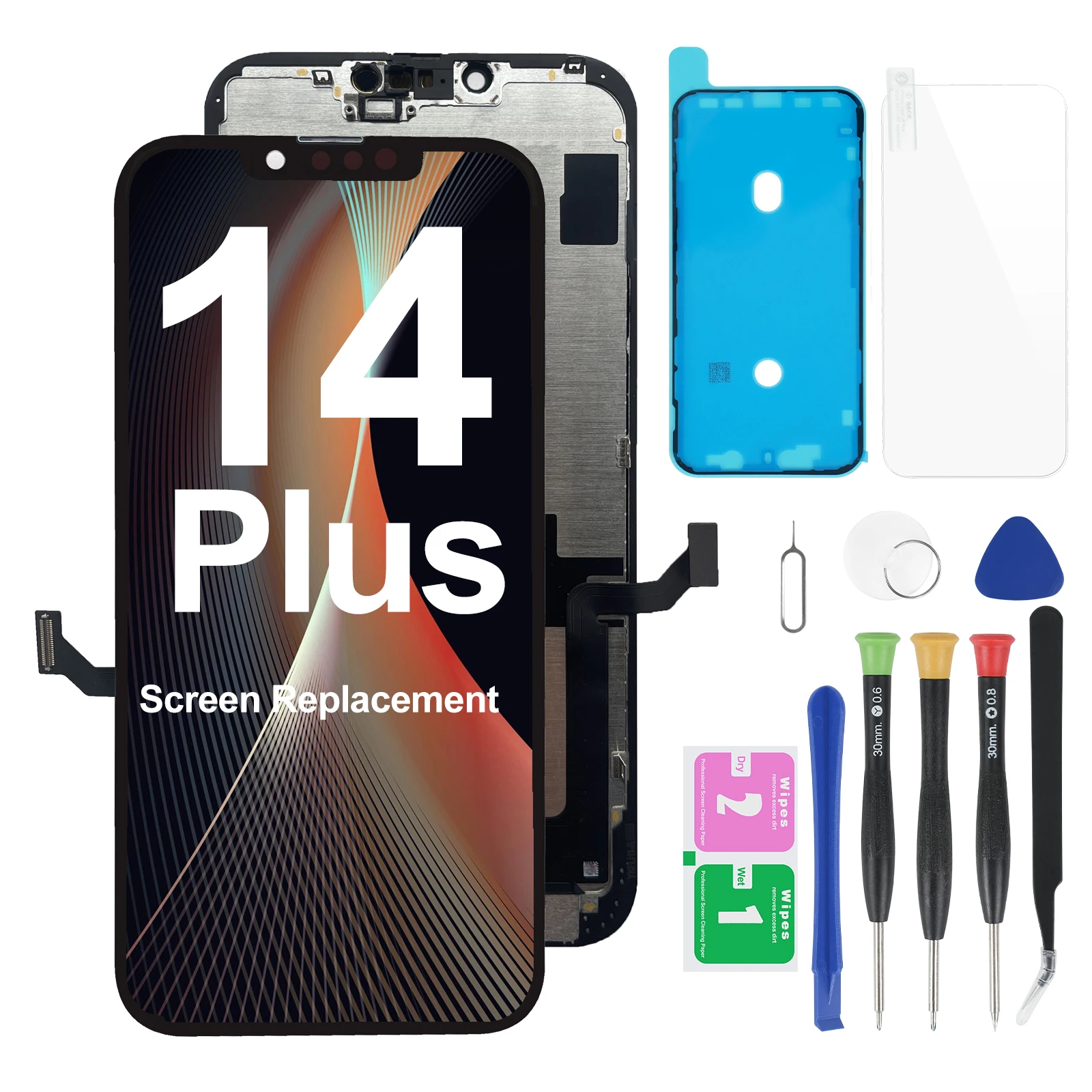 For iPhone 14 Plus screen replacement Retina 6.7" 3D Touch Screen LCD Display Digitizer Assembly with Repair Tool Kits
For iPhone 14 Plus screen replacement Retina 6.7" 3D Touch Screen LCD Display Digitizer Assembly with Repair Tool Kits