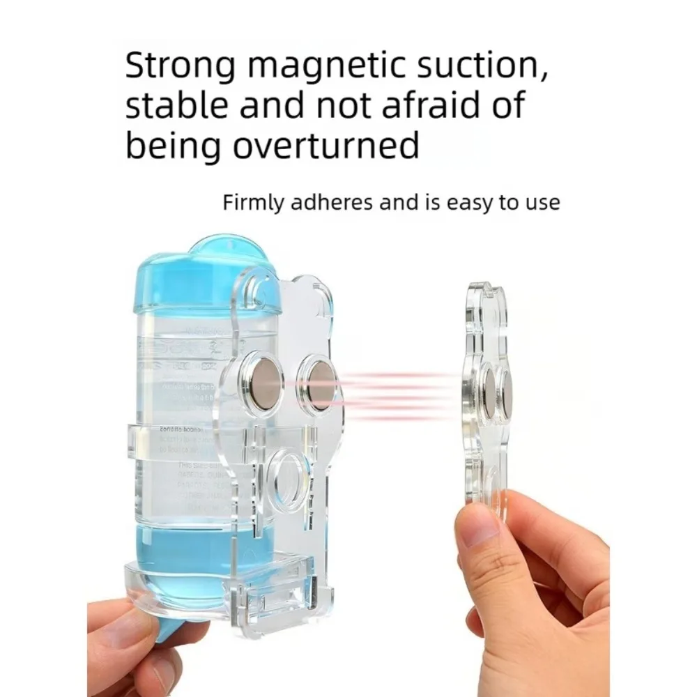 Transparent Hamster Water Bottle Holder Wall-mounted Sturdy Water Dispenser Stand Acrylic Without Bottle Magnetic Base Holder
Transparent Hamster Water Bottle Holder Wall-mounted Sturdy Water Dispenser Stand Acrylic Without Bottle Magnetic Base Holder