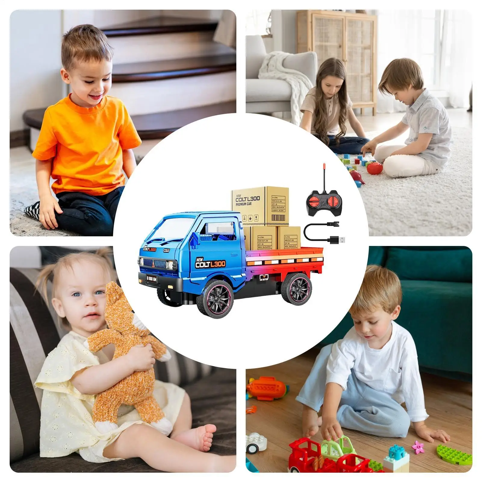Remote Control Truck Construction Toy Vehicle With Light And Sound Trucks For Boys For Indoor Outdoor Play Race Park Backyard
Remote Control Truck Construction Toy Vehicle With Light And Sound Trucks For Boys For Indoor Outdoor Play Race Park Backyard