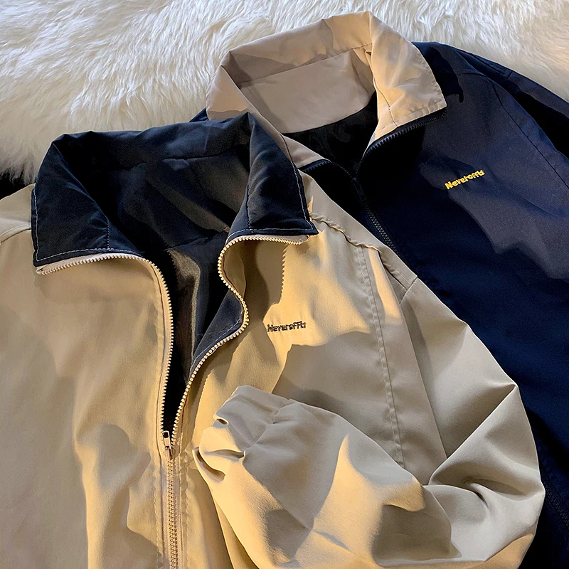 Vintage Autumn Workwear Jaet Loose Casual ex Harajuku Sle Baseball Coat Youth ular Long Sve Zipper Closure
Vintage Autumn Workwear Jaet Loose Casual ex Harajuku Sle Baseball Coat Youth ular Long Sve Zipper Closure