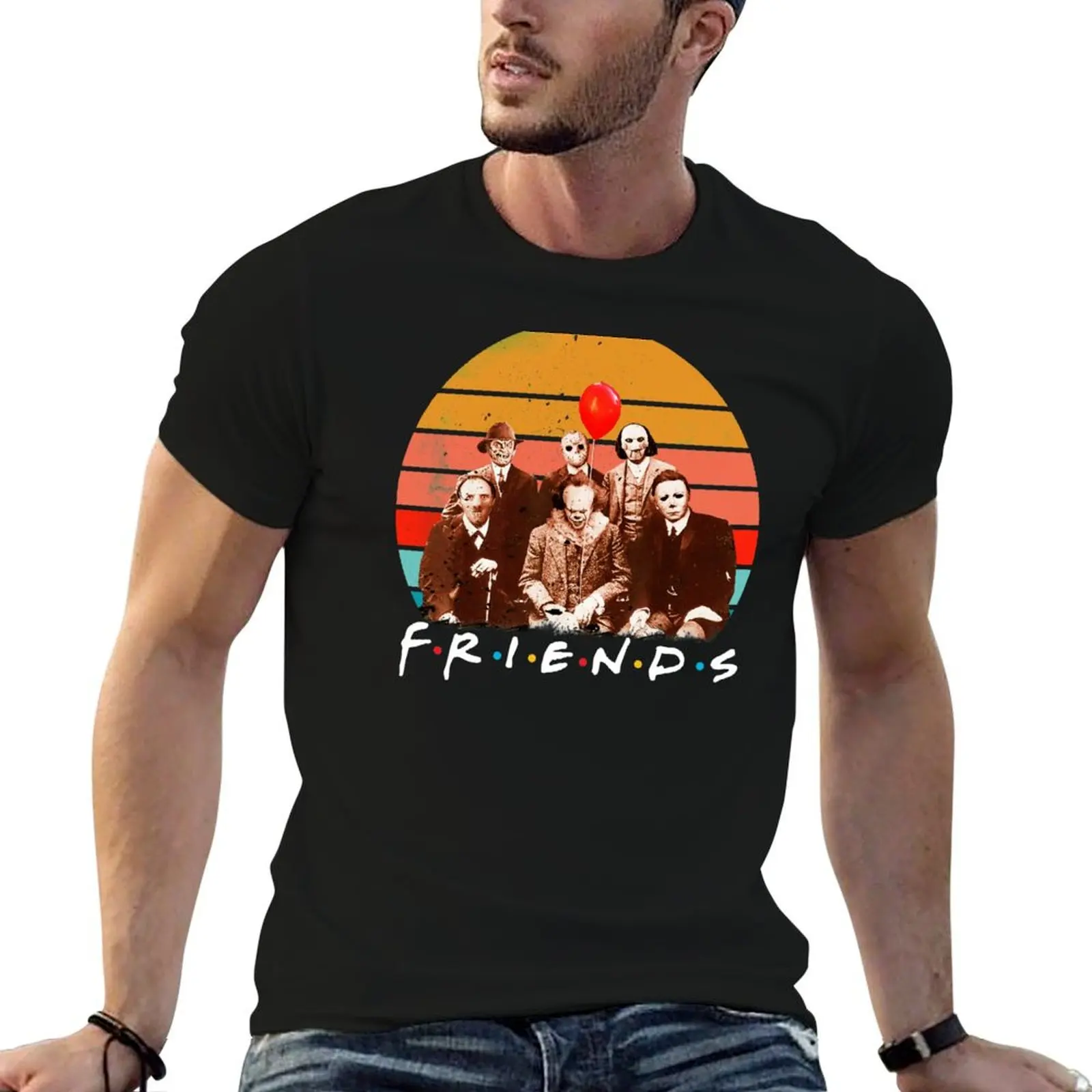 Horror best friends T-Shirt valentines clothes cute tops korean fashion heavyweight t shirts for men
Horror best friends T-Shirt valentines clothes cute tops korean fashion heavyweight t shirts for men