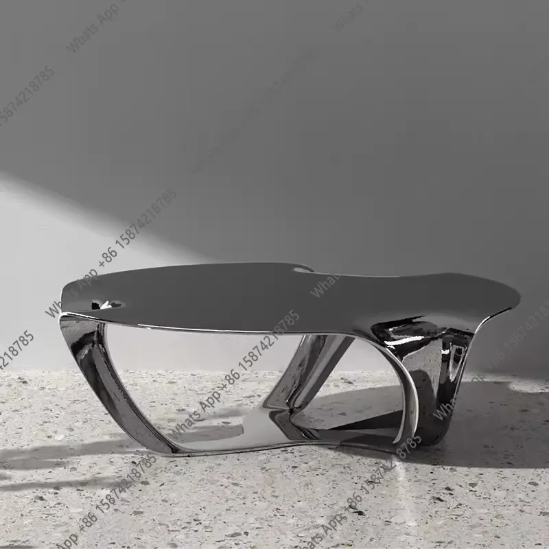 C Creative FRP Electroplating Stainless Steel Silver Coffee Table Model Room Special-shaped Irregular Fashion
C Creative FRP Electroplating Stainless Steel Silver Coffee Table Model Room Special-shaped Irregular Fashion