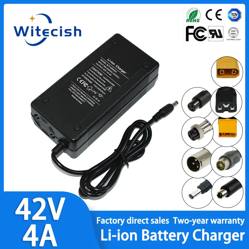 36V 4A Li-ion Fast Charger XT60 42V 36 Volt 37V 10S 20AH 30AH Lithium Energy Storage Battery Charger DC
36V 4A Li-ion Fast Charger XT60 42V 36 Volt 37V 10S 20AH 30AH Lithium Energy Storage Battery Charger DC