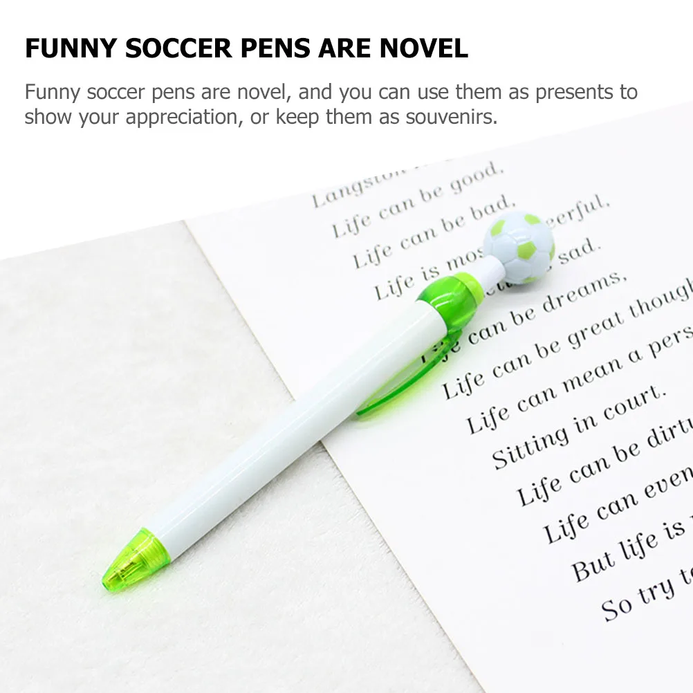 12pcs Soccer Ballpoint Pens Fun Plastic Pen Novelty School Office Stationery Replacement Refill for Students
12pcs Soccer Ballpoint Pens Fun Plastic Pen Novelty School Office Stationery Replacement Refill for Students