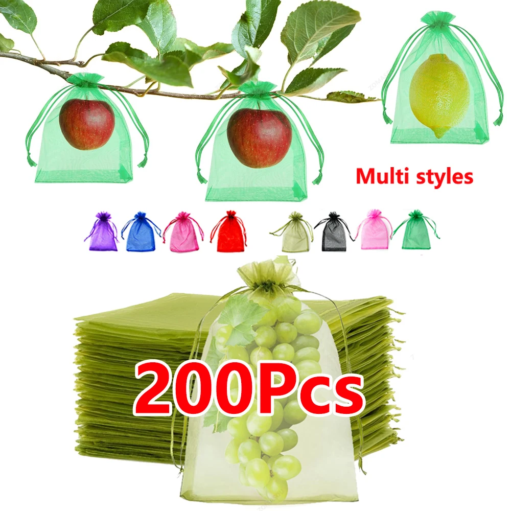 10-200PCS Plant Fruit Protection Bags Grapes Grow Bags Garden Anti-Bird Netting Mesh Bag Vegetable Strawberry Bags Garden Tools
10-200PCS Plant Fruit Protection Bags Grapes Grow Bags Garden Anti-Bird Netting Mesh Bag Vegetable Strawberry Bags Garden Tools