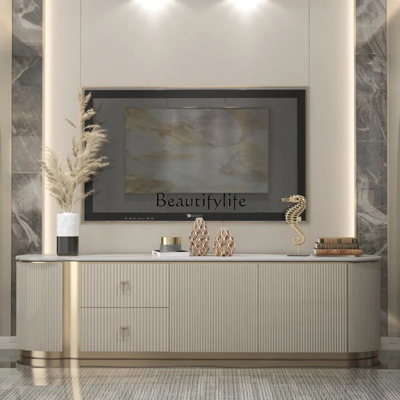 FG40Light luxury TV cabinet coffee table combination Italian modern simple lacquered rock slab small apartment bedroom floor cab
FG40Light luxury TV cabinet coffee table combination Italian modern simple lacquered rock slab small apartment bedroom floor cab