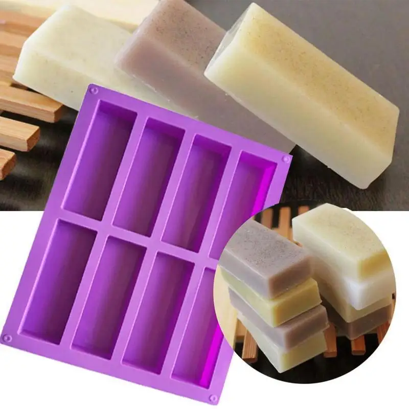 Food Grade Silicone 8 Grid Baking Mould Rectangle Chocolate Fondant Molds Making Chocolate Bar Mold Kitchen Hand Bake Supplies
Food Grade Silicone 8 Grid Baking Mould Rectangle Chocolate Fondant Molds Making Chocolate Bar Mold Kitchen Hand Bake Supplies