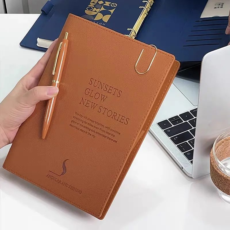 A5 New multifunction Binder Notebook File Folder Notepad Cover Leather Ring Business office stationery Supplies
A5 New multifunction Binder Notebook File Folder Notepad Cover Leather Ring Business office stationery Supplies