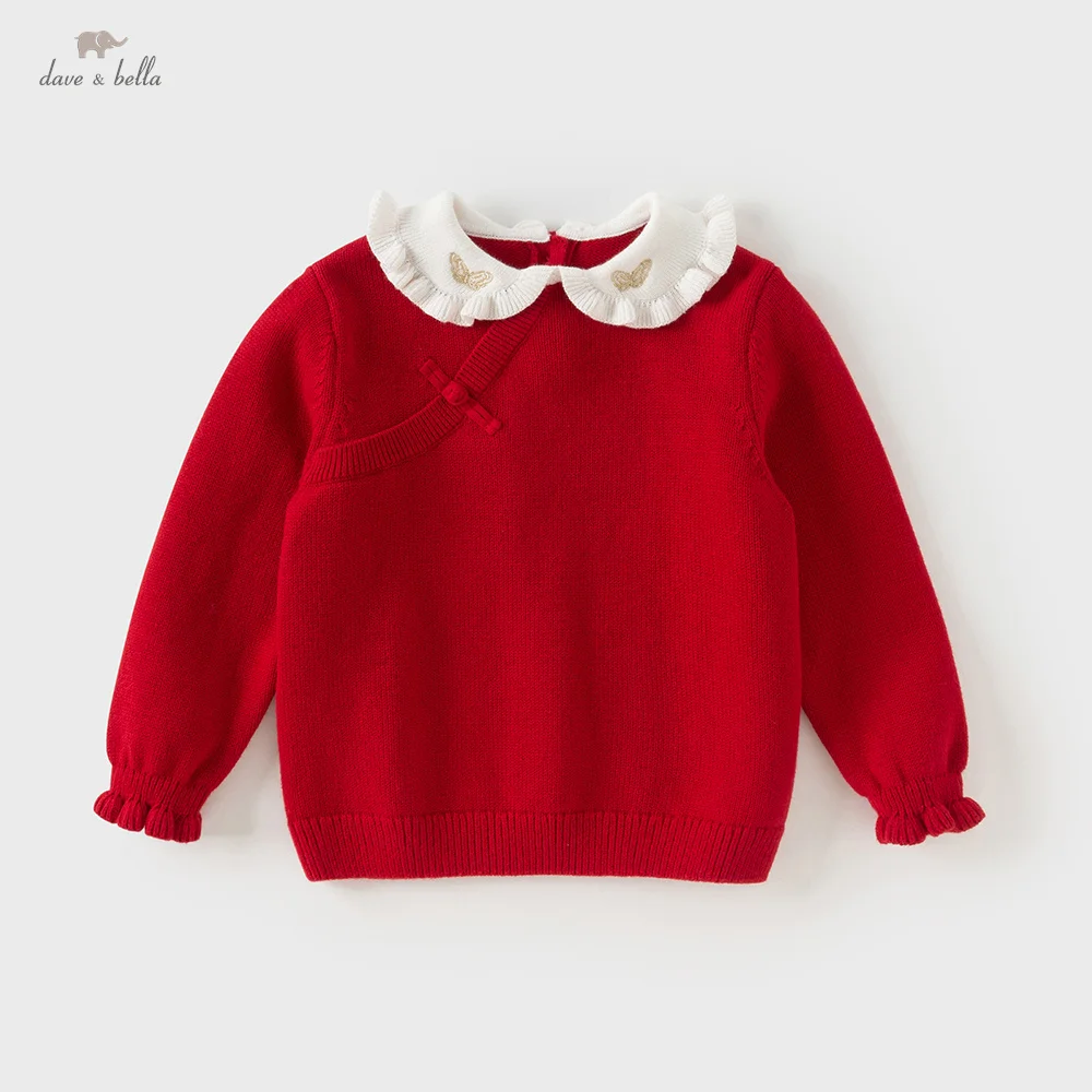 Свитер для девочек Dave Bella, осенне-зимний детский вязаный новогодний красный топ с кружевным воротником, теплая верхняя одежда, одежда для девочек DB4254349
Свитер для девочек Dave Bella, осенне-зимний детский вязаный новогодний красный топ с кружевным воротником, теплая верхняя одежда, одежда для девочек DB4254349