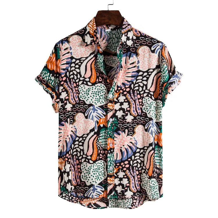 Sleeve Men's Beach Cardigan Shirt Short Turtleneck Flower Men's Shirt Men Shirts Streetwear Men's Clothes
Sleeve Men's Beach Cardigan Shirt Short Turtleneck Flower Men's Shirt Men Shirts Streetwear Men's Clothes