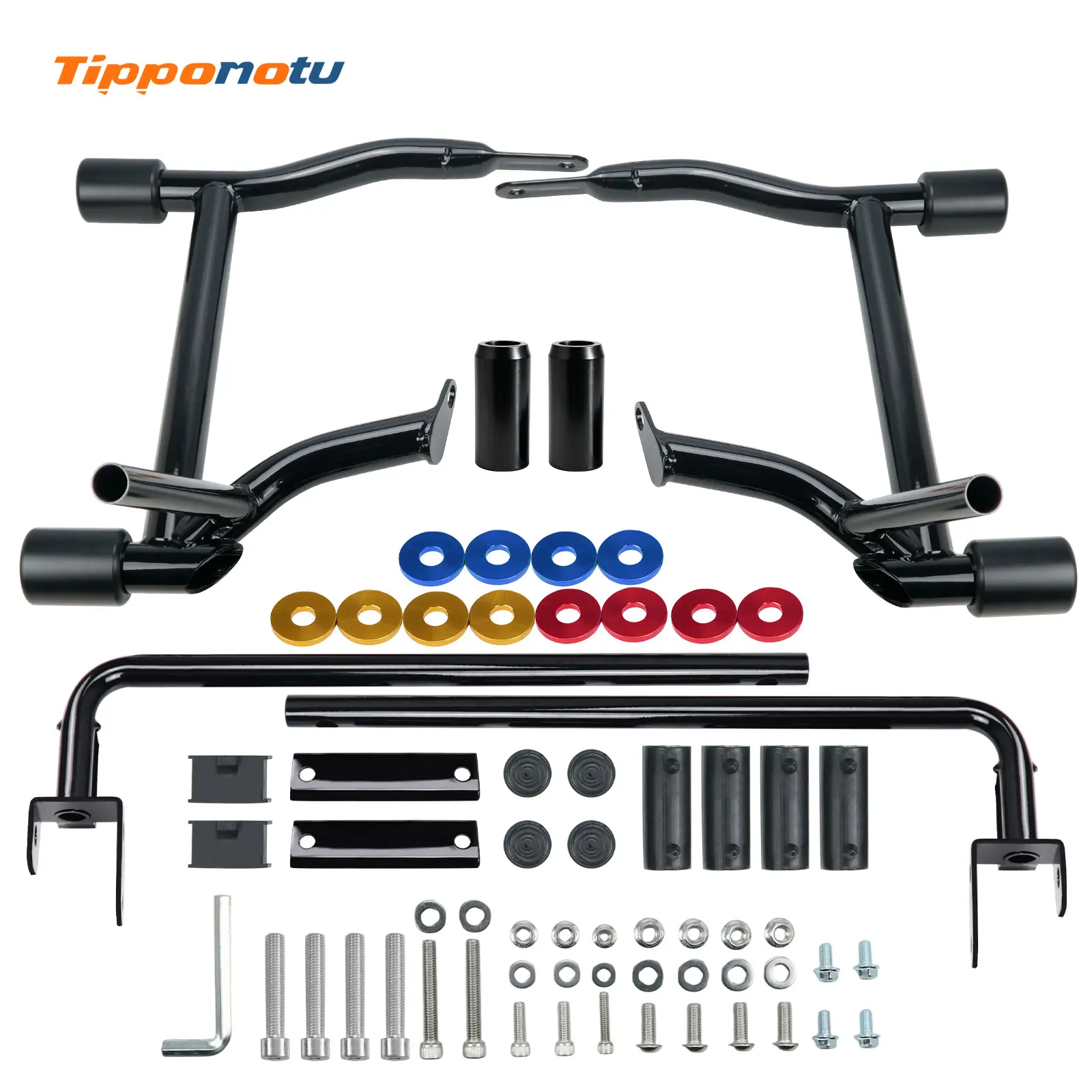 TippoMotu Saddlebag Guard Crash Bar & Support Kit for '09-'24 Harley Touring: RG/SG, RK, Electra, Ultra, Limited, CVO
TippoMotu Saddlebag Guard Crash Bar & Support Kit for '09-'24 Harley Touring: RG/SG, RK, Electra, Ultra, Limited, CVO