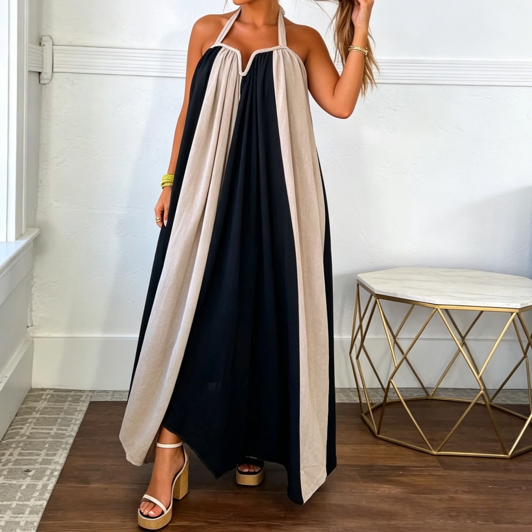 Long Dress Women Dresses A Line Vestidos Y2k Streetwear Halter Backless Sleeveless Elegant Splice Party Night Work Beach 2026
Long Dress Women Dresses A Line Vestidos Y2k Streetwear Halter Backless Sleeveless Elegant Splice Party Night Work Beach 2026
