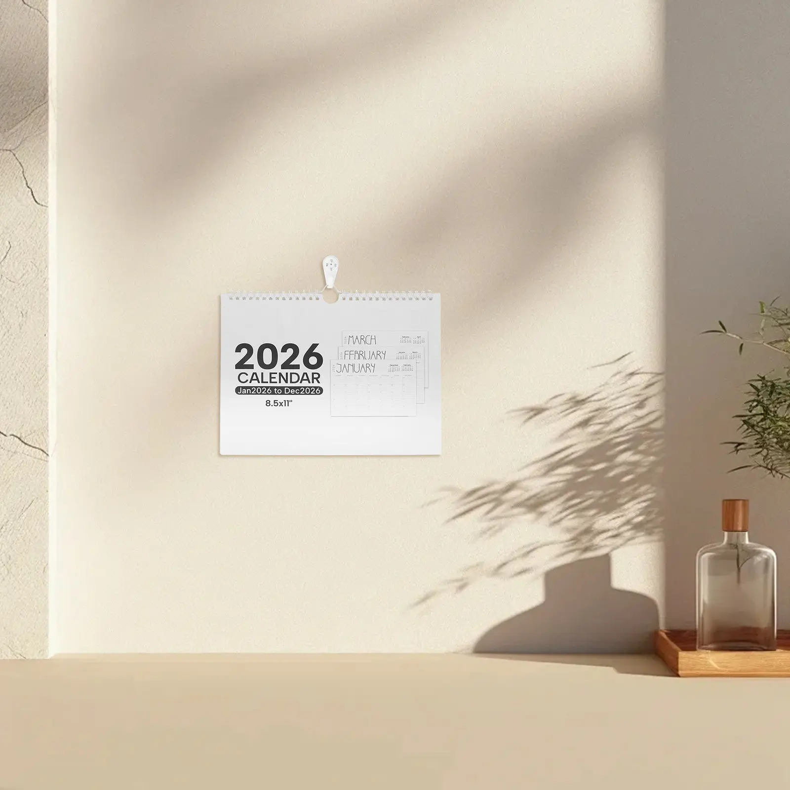 2026 Yearly Wall Calendar Vertical Monthly Planner Twin Wire Bound 12-Month Schedule Calendar Large Writing Space Holiday Dates
2026 Yearly Wall Calendar Vertical Monthly Planner Twin Wire Bound 12-Month Schedule Calendar Large Writing Space Holiday Dates