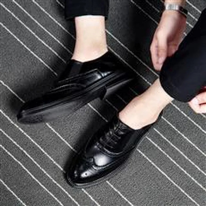 Men's Derby Shoes Leather Lace-Up Round Head Solid Color Handmade Retro Design Men's Derby Shoes
Men's Derby Shoes Leather Lace-Up Round Head Solid Color Handmade Retro Design Men's Derby Shoes
