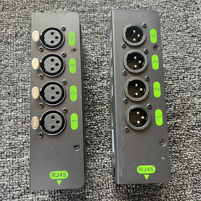 1Pair 4CH 3 Pin Audio/DMX Over Network Cable Extender DMX512 Network Signal Extender XLR To RJ45 Adapter 1 Male+1 Female
1Pair 4CH 3 Pin Audio/DMX Over Network Cable Extender DMX512 Network Signal Extender XLR To RJ45 Adapter 1 Male+1 Female