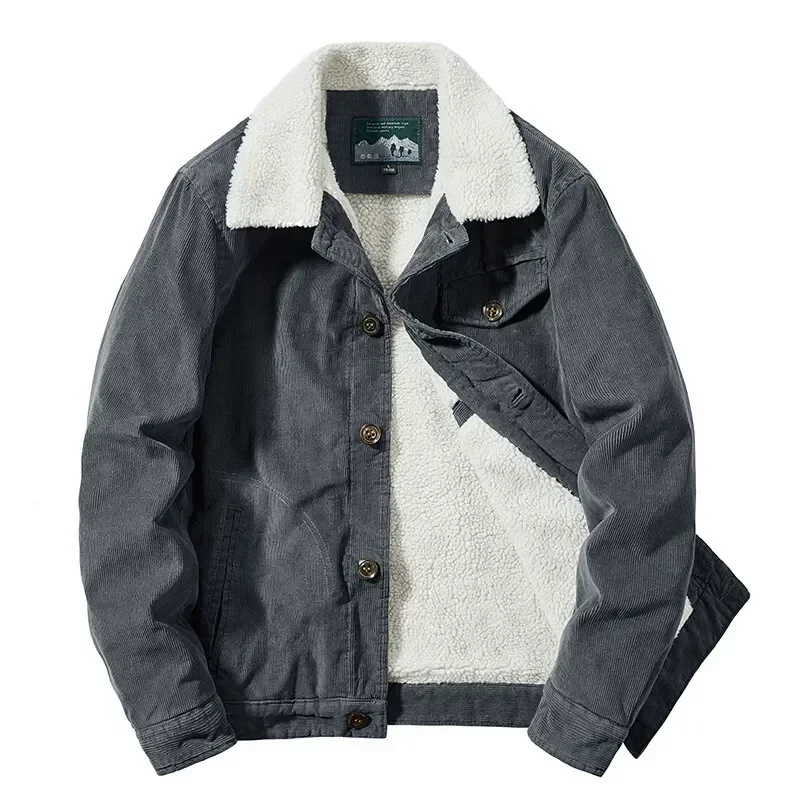 New Warm Thick Corduroy Fur Collar Coat Male Jacket Casual Fashion Outdoor Windproof Outwear Men Winter Fleece Jacket Men 2024
New Warm Thick Corduroy Fur Collar Coat Male Jacket Casual Fashion Outdoor Windproof Outwear Men Winter Fleece Jacket Men 2024