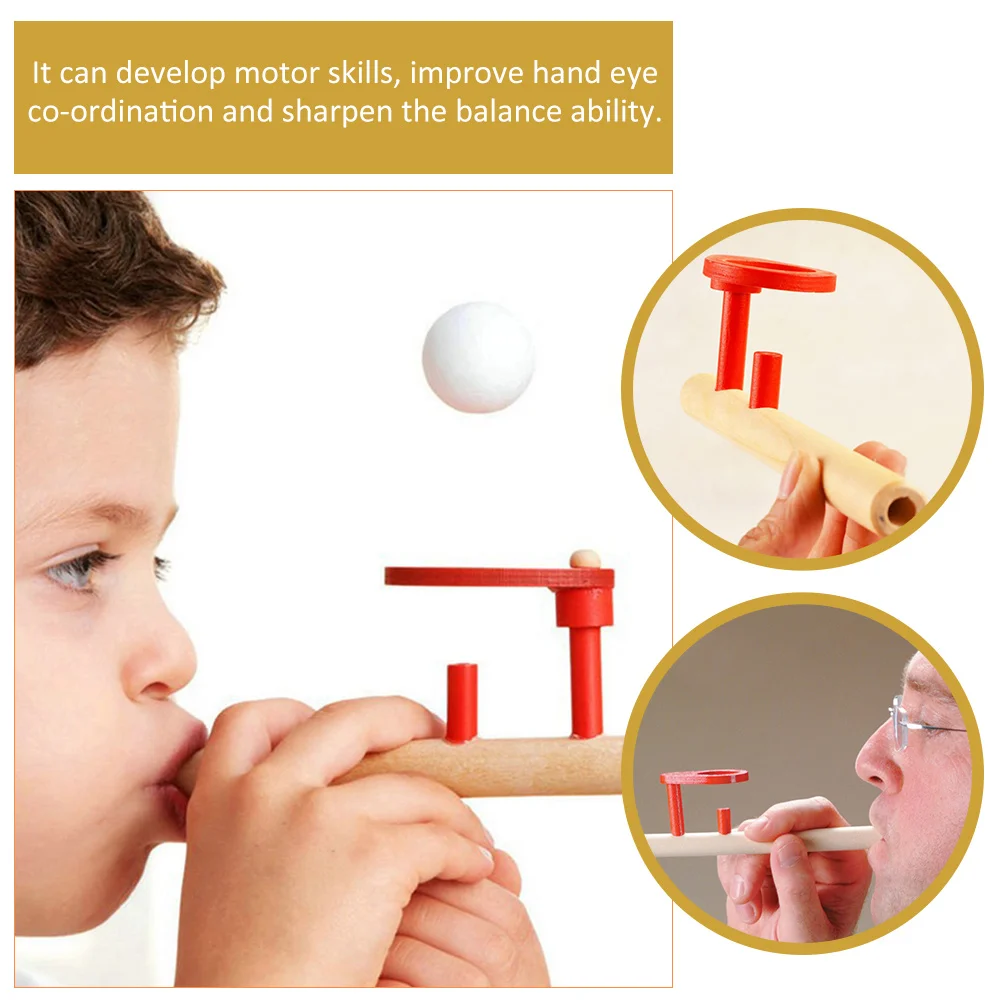 4 Sets Wooden Ball Blower Floating Blowing Game Toy Toys Kids Made Order Party Favors Small Balls Parent-child
4 Sets Wooden Ball Blower Floating Blowing Game Toy Toys Kids Made Order Party Favors Small Balls Parent-child