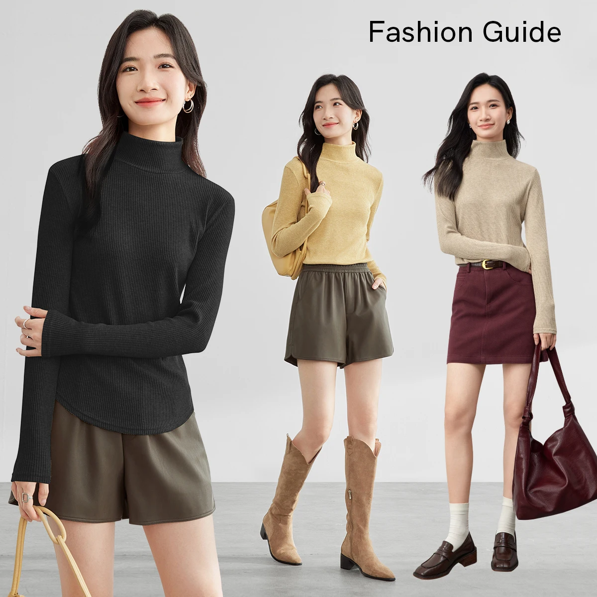 SENTUBILA Women's Turtleneck Pullovers 2024 Winter Commute Slim Cozy Long Sleeve Solid Knitted Tops Female Clothing W44S58607
SENTUBILA Women's Turtleneck Pullovers 2024 Winter Commute Slim Cozy Long Sleeve Solid Knitted Tops Female Clothing W44S58607