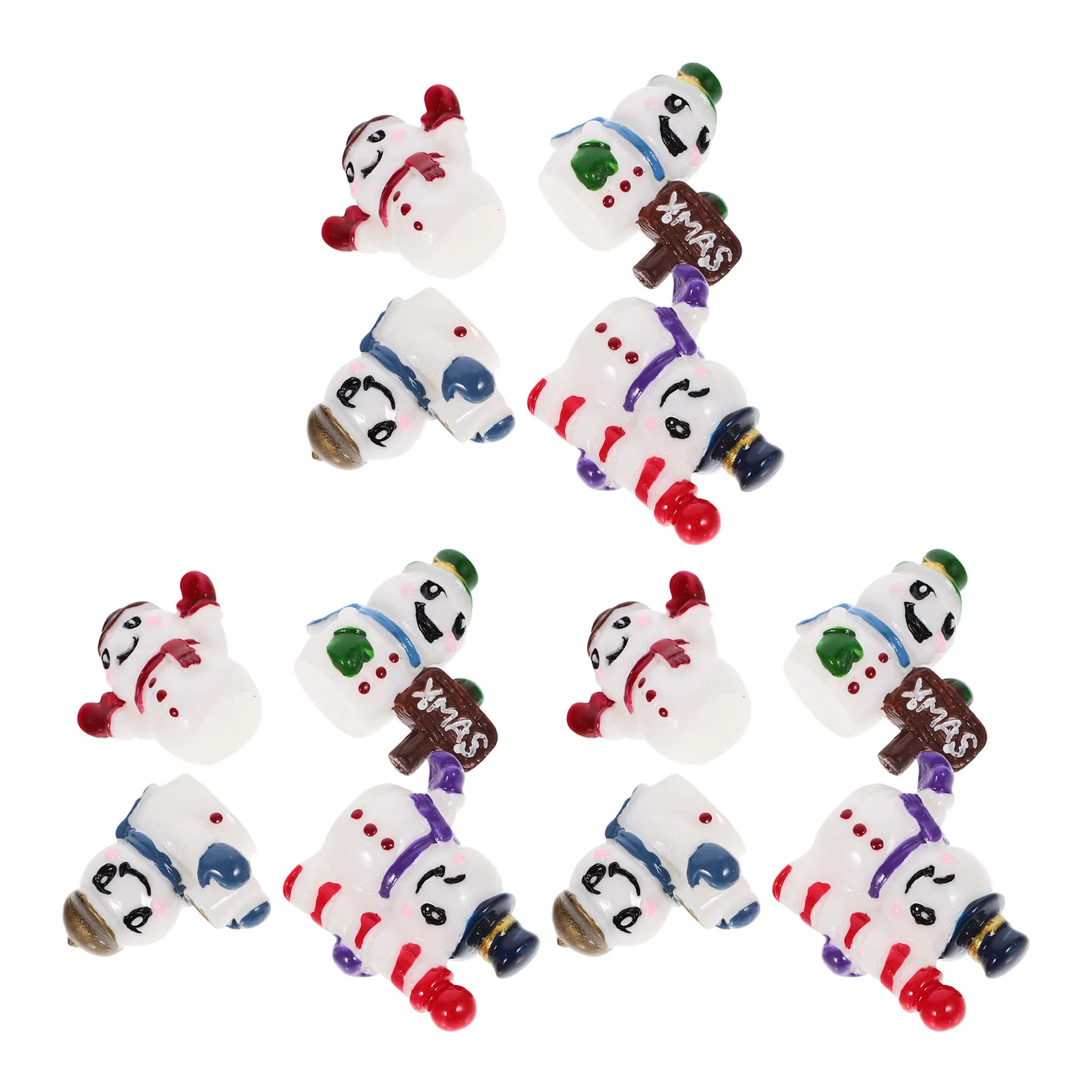 Набор из 12 миниатюрных фигурок снеговиков для кукольных домиков, настольных украшений и наполнителей для рождественских ваз
Набор из 12 миниатюрных фигурок снеговиков для кукольных домиков, настольных украшений и наполнителей для рождественских ваз