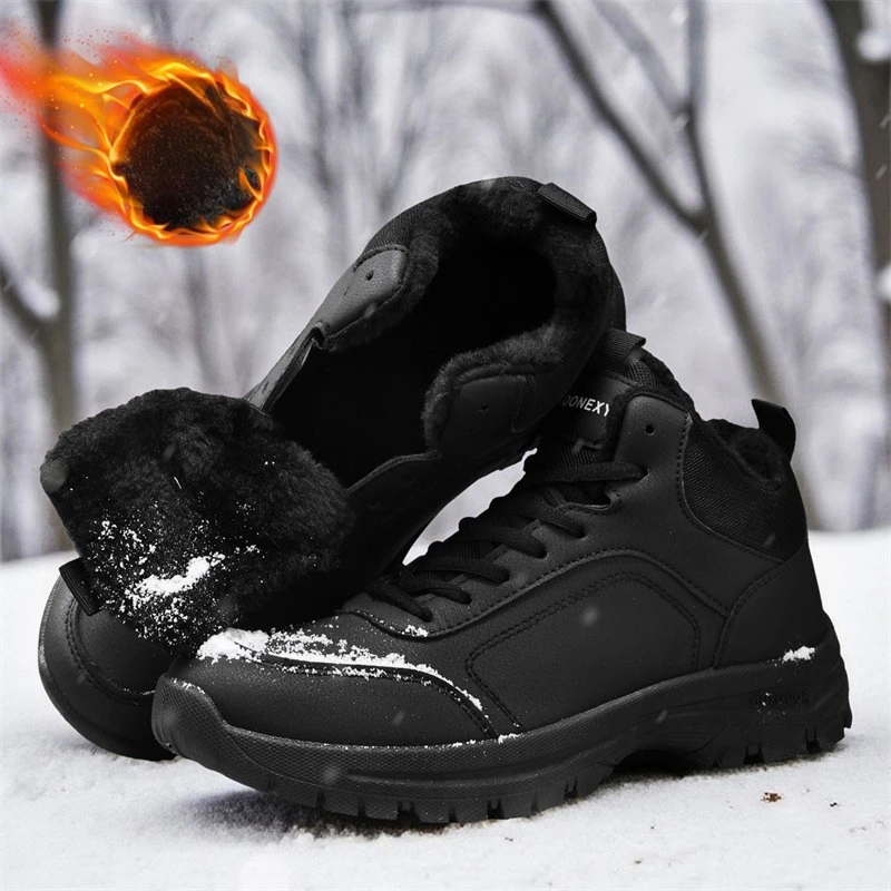 Winter Men's Boots Warm Plush Men's Snow Boots High Quality Winter Non-Slip Sneakers Outdoor Men's Hiking Ankle Boots Work Shoes
Winter Men's Boots Warm Plush Men's Snow Boots High Quality Winter Non-Slip Sneakers Outdoor Men's Hiking Ankle Boots Work Shoes