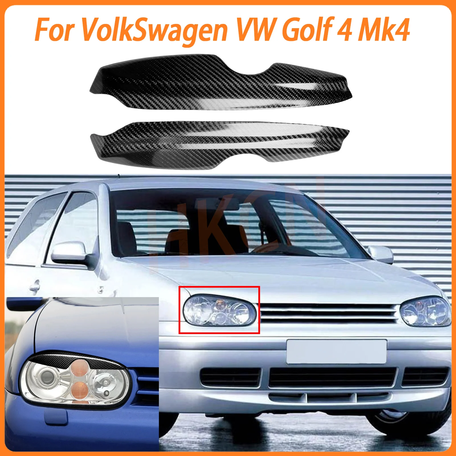 Carbon Fiber Car Headlight Lamp Eyebrow Sticker for VW Golf 4 MK4 IV 1999-2004 Front Headlight Trim
Carbon Fiber Car Headlight Lamp Eyebrow Sticker for VW Golf 4 MK4 IV 1999-2004 Front Headlight Trim