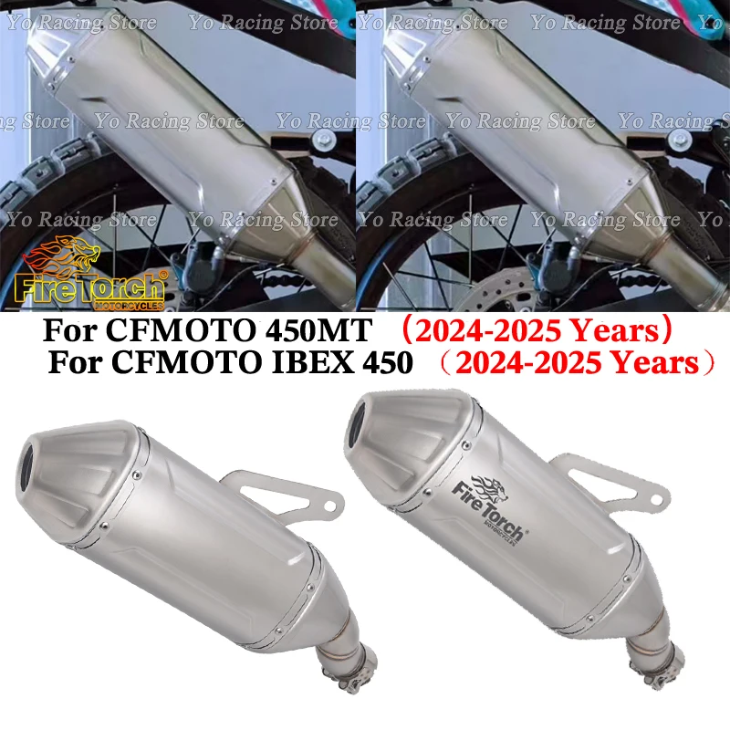 For CFMOTO 450MT 450 MT IBEX450 IBEX 450 2024 2025 Motorcycle Exhaust Escape System Mid Pipe Muffler With Removable DB Killer
For CFMOTO 450MT 450 MT IBEX450 IBEX 450 2024 2025 Motorcycle Exhaust Escape System Mid Pipe Muffler With Removable DB Killer