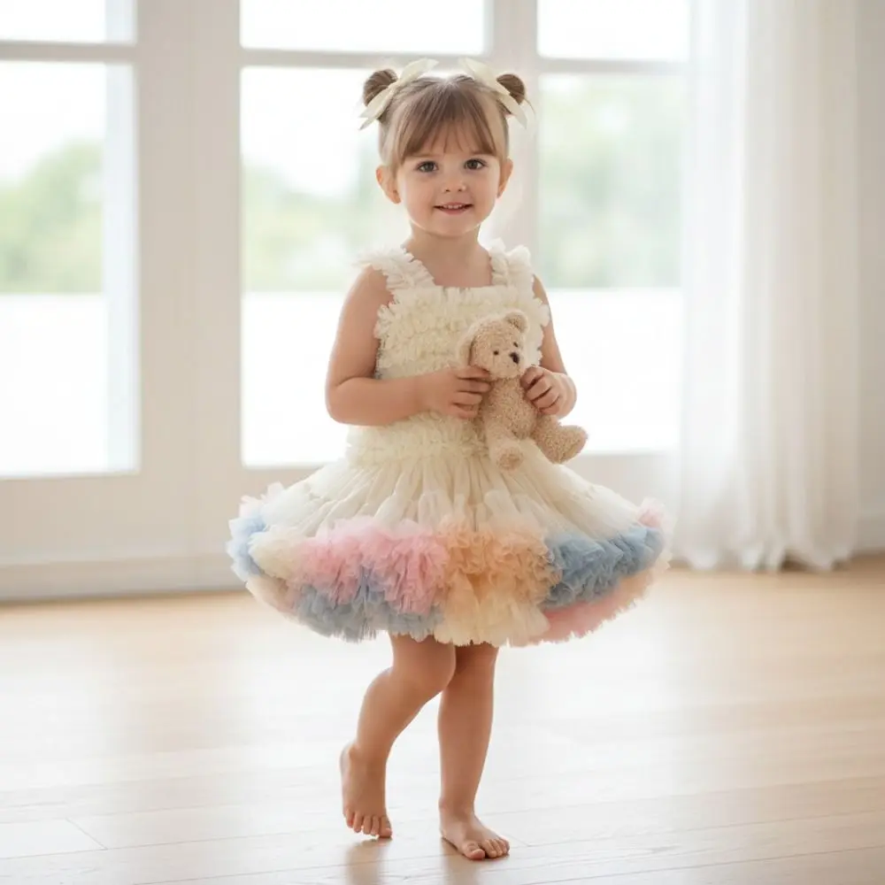 Cute Fluffy Gauze Girl Tutu Dress Soft Breathable Princess Dress Ruffled Cake Dress Princess Party
Cute Fluffy Gauze Girl Tutu Dress Soft Breathable Princess Dress Ruffled Cake Dress Princess Party
