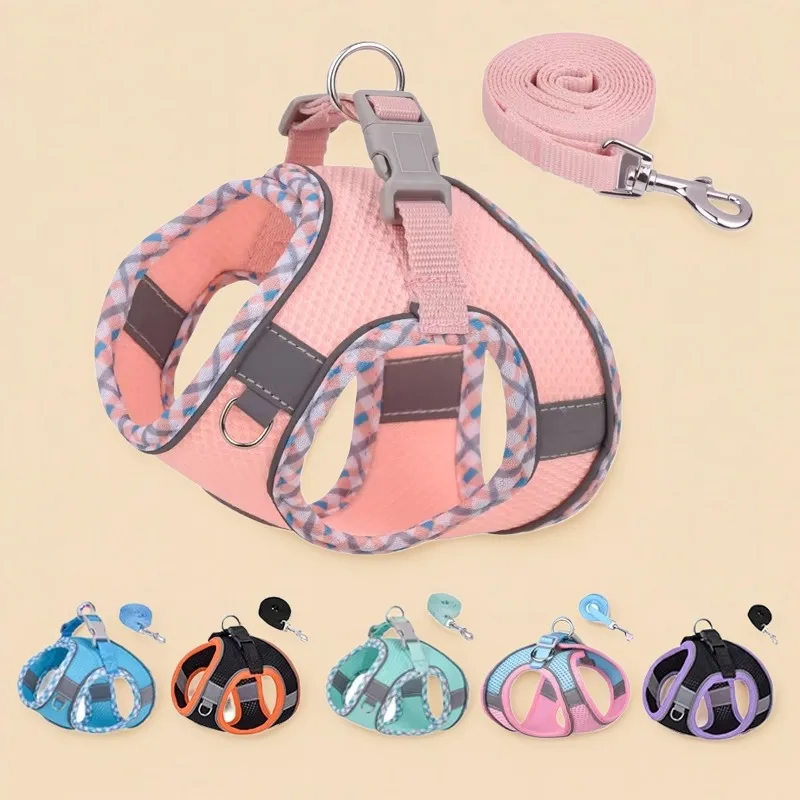 Reflective Breathable Dog & Cat Harness Vest – Adjustable Chest Strap Set for Small & Medium Pets, Perfect for Outdoor Walking
Reflective Breathable Dog & Cat Harness Vest – Adjustable Chest Strap Set for Small & Medium Pets, Perfect for Outdoor Walking