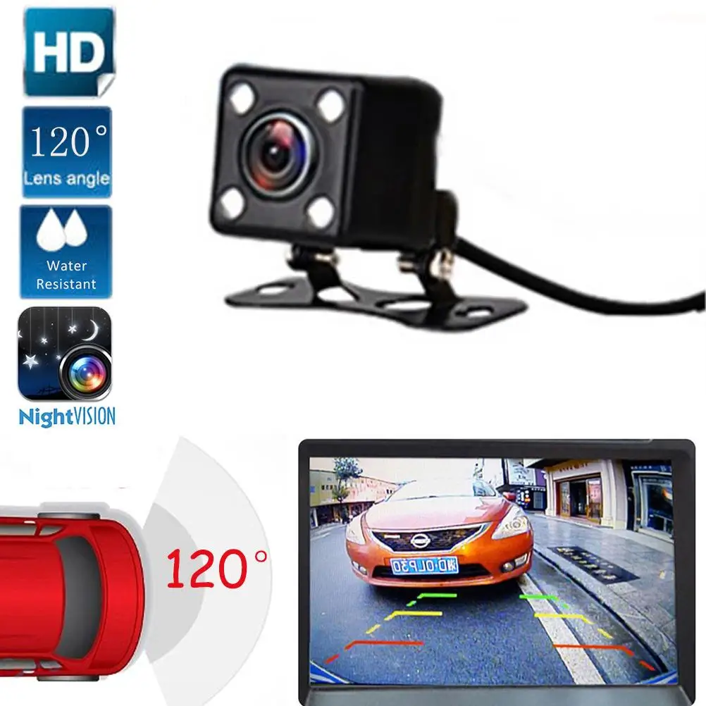 Car Backup Camera Bracket with 120° Wide Angle 4 Lights for Night Vision Waterproof Reverse Parking Systems
Car Backup Camera Bracket with 120° Wide Angle 4 Lights for Night Vision Waterproof Reverse Parking Systems