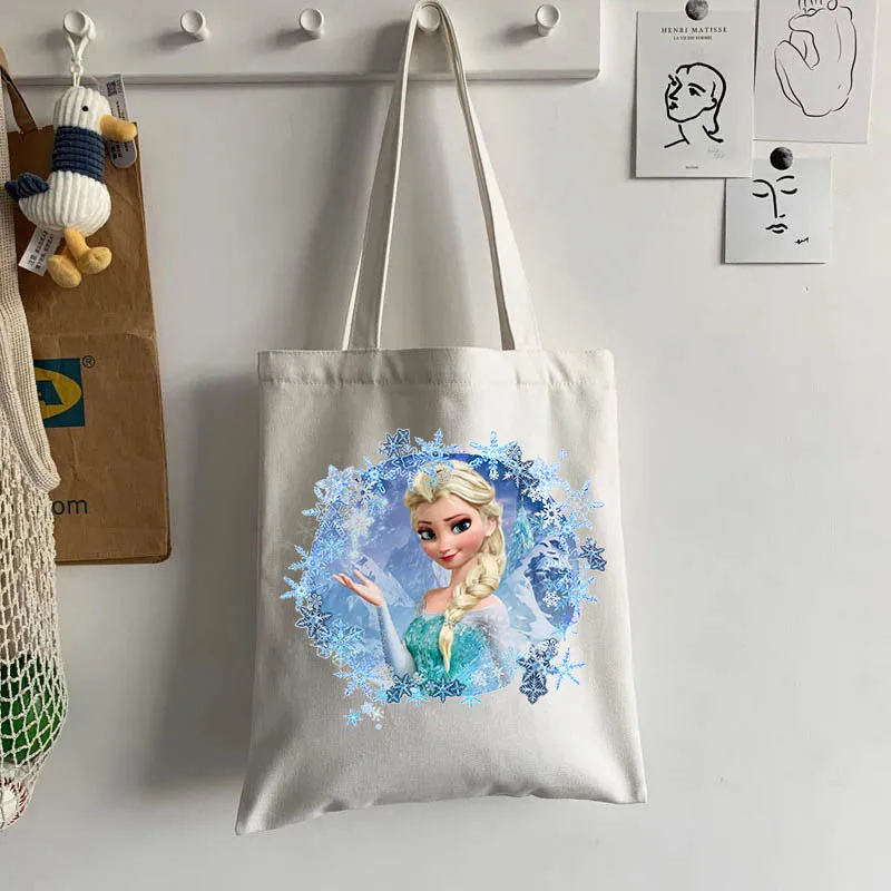 Frozen Elsa Anna Canvas Shoulder Bag Print Handbags For Women Large Capacity Shopper Totes Fashion Cotton Casual Shopping Bags
Frozen Elsa Anna Canvas Shoulder Bag Print Handbags For Women Large Capacity Shopper Totes Fashion Cotton Casual Shopping Bags
