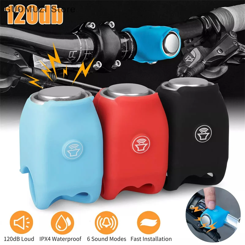 Electric Bicycle Bell 120 DB Horn Rainproof MTB Cycling Handlebar Silica Gel Shell Ring Road Bike Portable Bells Accessories
Electric Bicycle Bell 120 DB Horn Rainproof MTB Cycling Handlebar Silica Gel Shell Ring Road Bike Portable Bells Accessories